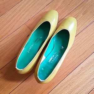 Vintage Yellow Joseph Larose kitten heels